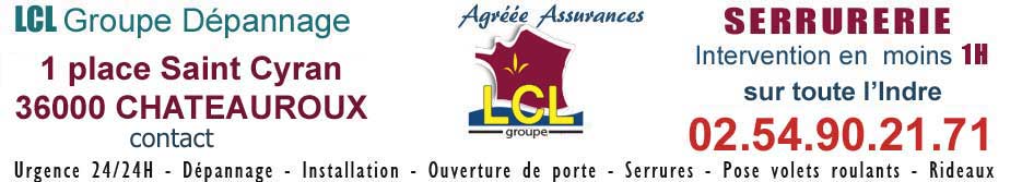 serrurier ouverture de porte indre